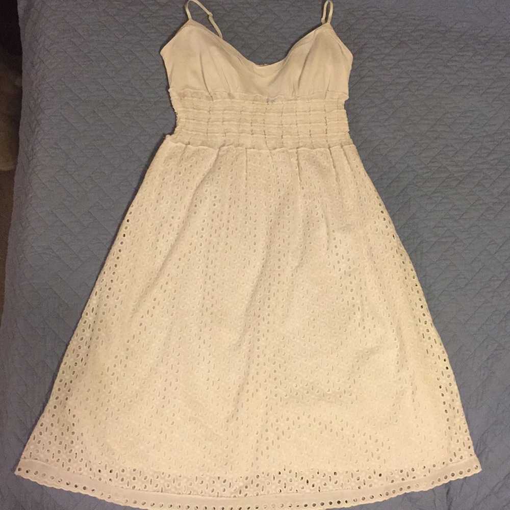 Max studio summer white dress eyelet